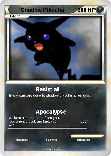 Pokemon Shadow Pikachu