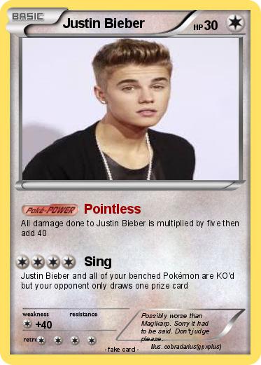Pokemon Justin Bieber