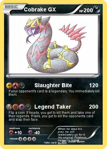 Pokemon Cobrake GX