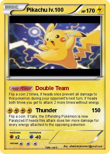 Pokemon Pikachu lv.100