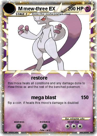 Pokemon M mew-three EX