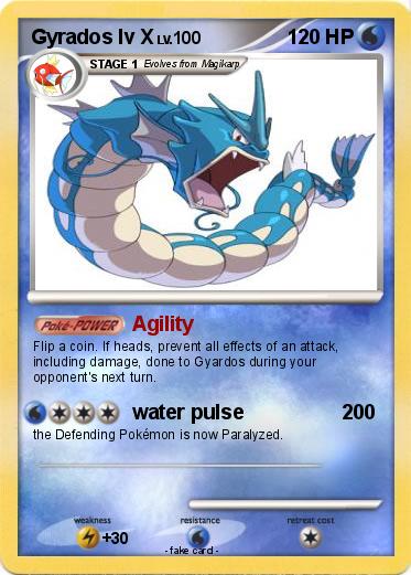 Pokemon Gyrados lv X