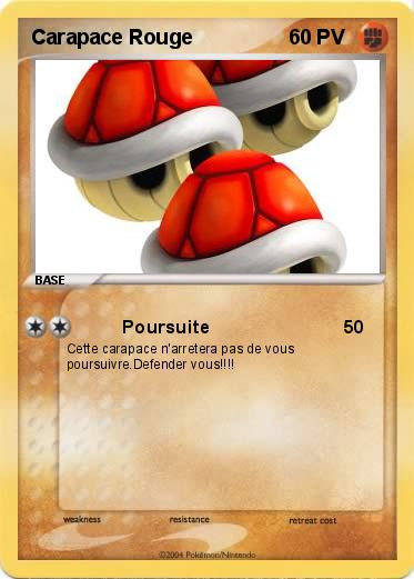 Pokemon Carapace Rouge