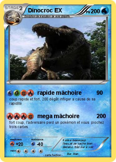 Pokemon Dinocroc EX