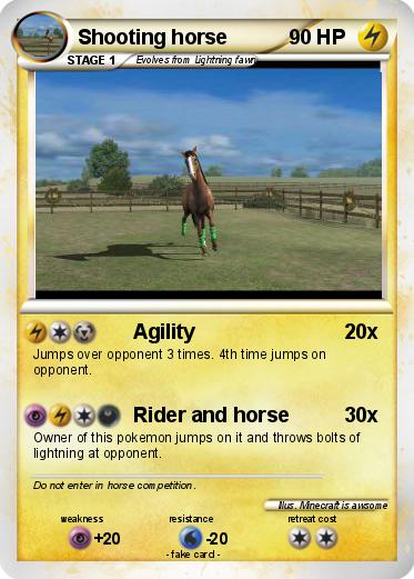 Pokemon Shooting horse