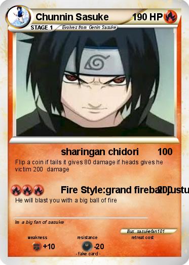 Pokemon Chunnin Sasuke