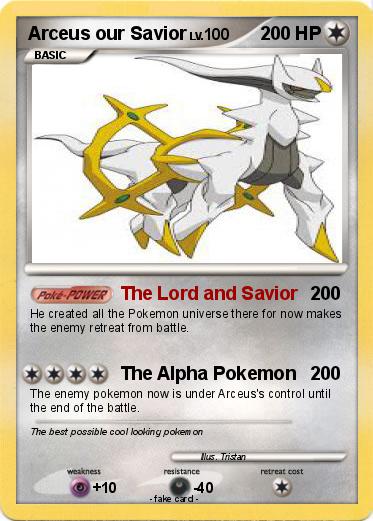 Pokemon Arceus our Savior