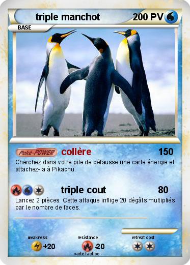 Pokemon triple manchot