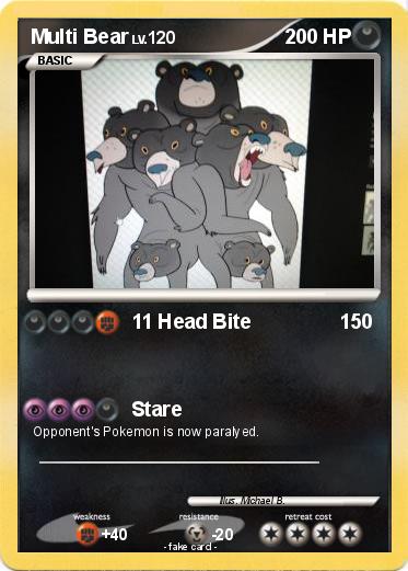 Pokemon Multi Bear