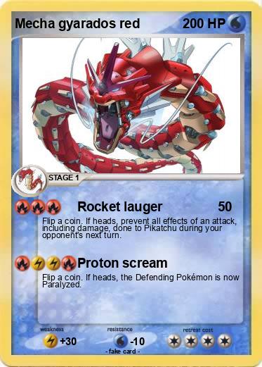 Pokemon Mecha gyarados red