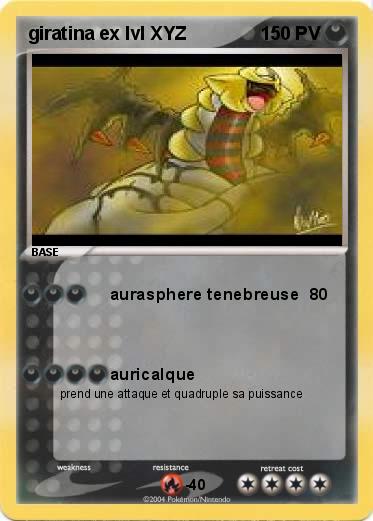 Pokemon giratina ex lvl XYZ