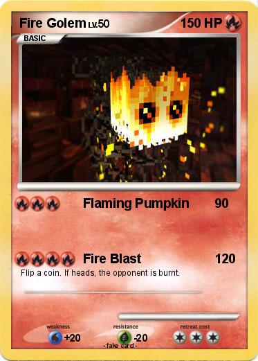 Pokemon Fire Golem