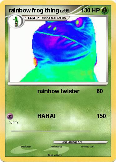 Pokemon rainbow frog thing