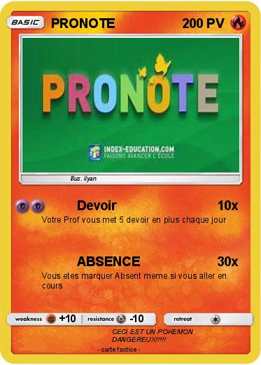 Pokemon PRONOTE