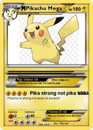 Pokemon Pikachu Mega