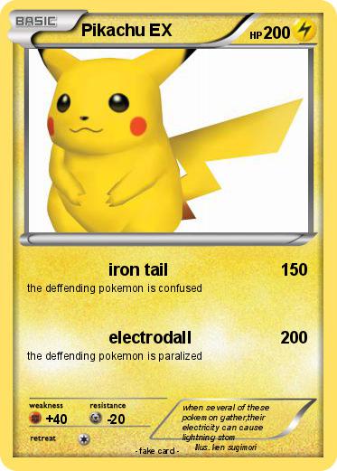 Pokemon Pikachu EX