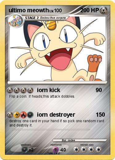 Pokemon ultimo meowth