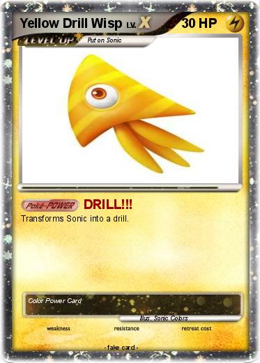 Pokemon Yellow Drill Wisp