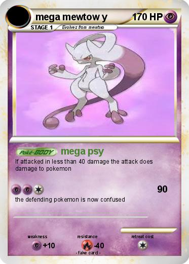Pokemon mega mewtow y