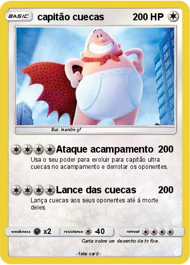 Pokemon capitão cuecas