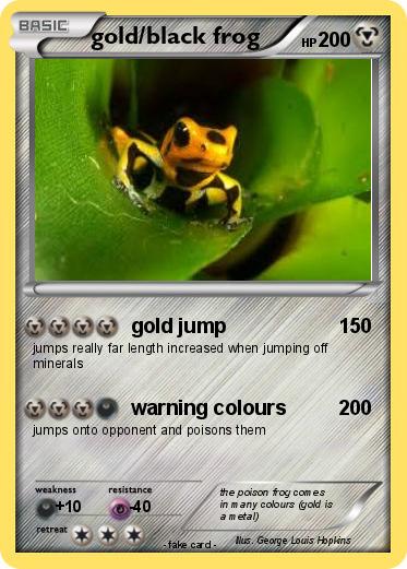 Pokemon gold/black frog