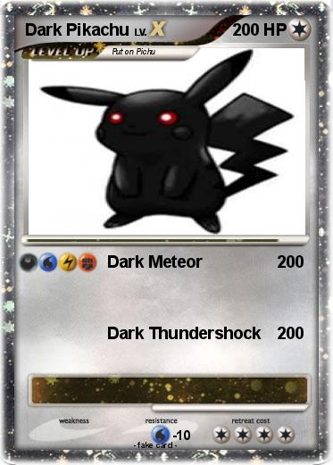 Pokemon Dark Pikachu