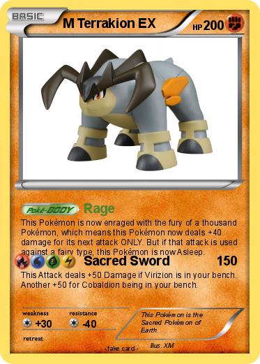Pokemon M Terrakion EX