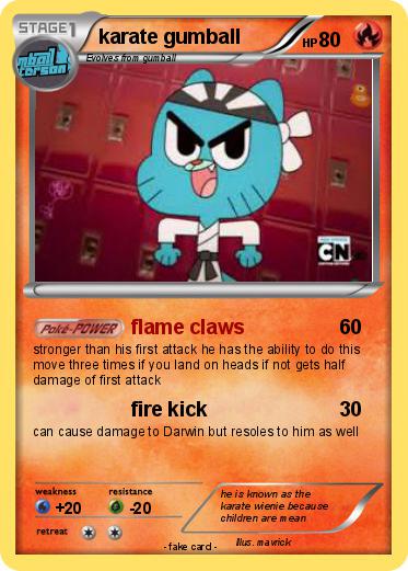 Pokemon karate gumball