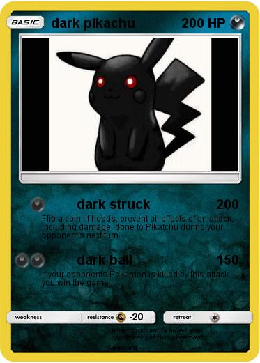 Pokemon dark pikachu