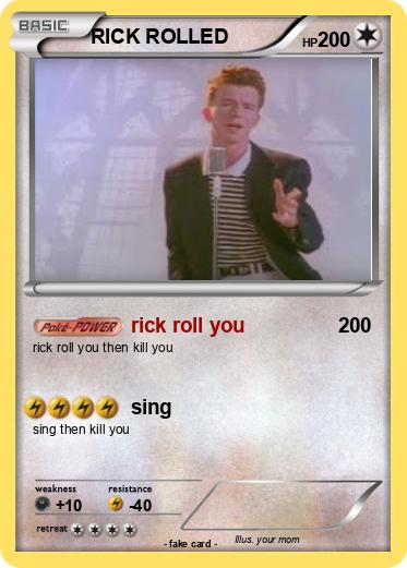 Pokemon RICK ROLLED