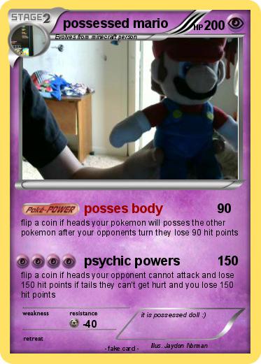 Pokemon possessed mario