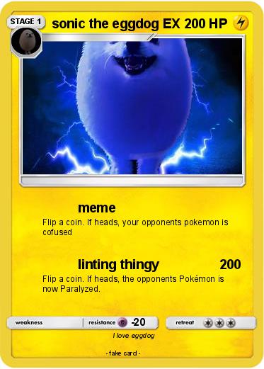 Pokemon sonic the eggdog EX