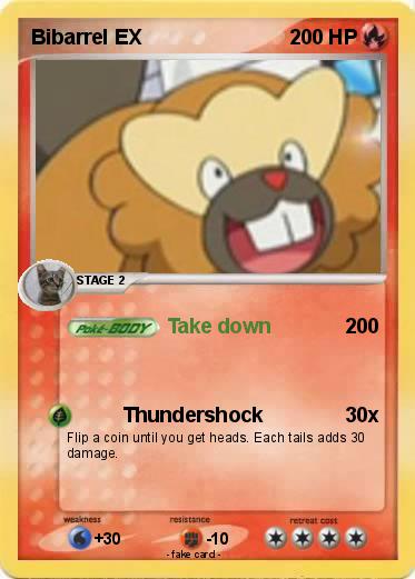 Pokemon Bibarrel EX