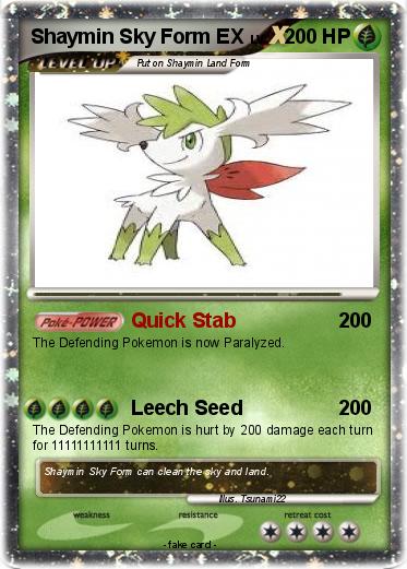 Pokemon Shaymin Sky Form EX