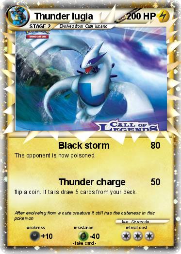 Pokemon Thunder lugia