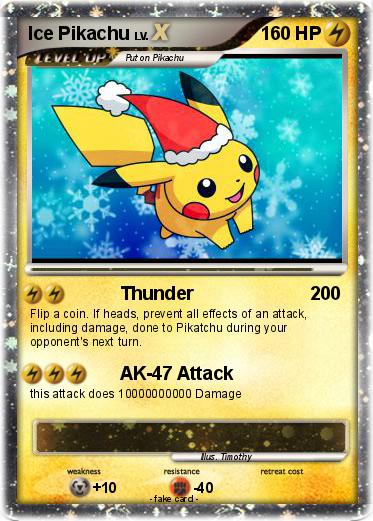 Pokemon Ice Pikachu