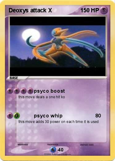 Pokemon Deoxys attack X