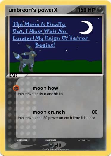 Pokemon umbreon's powerX