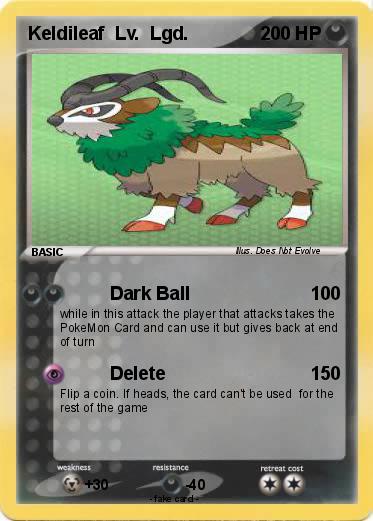 Pokemon Keldileaf  Lv.  Lgd.