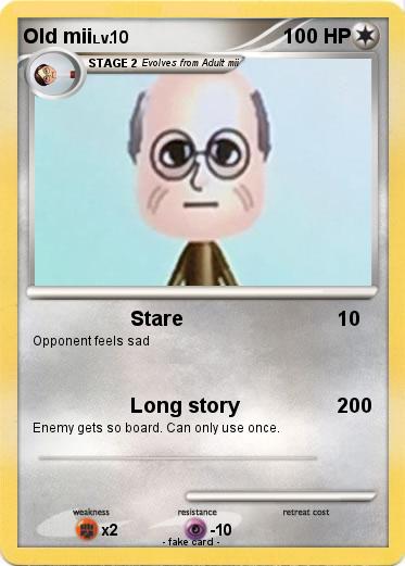 Pokemon Old mii