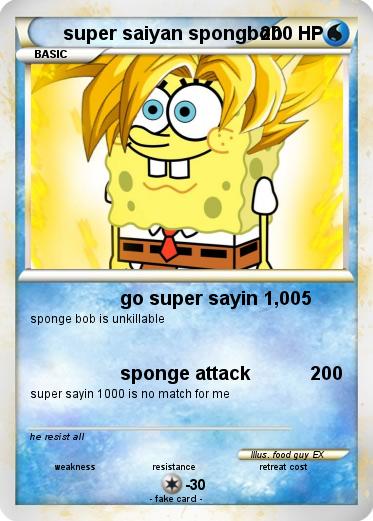 Pokemon super saiyan spongbob