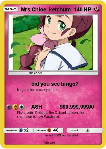Pokemon Mrs.Chloe  ketchum