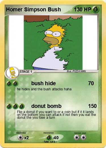 Pokemon Homer Simpson Bush