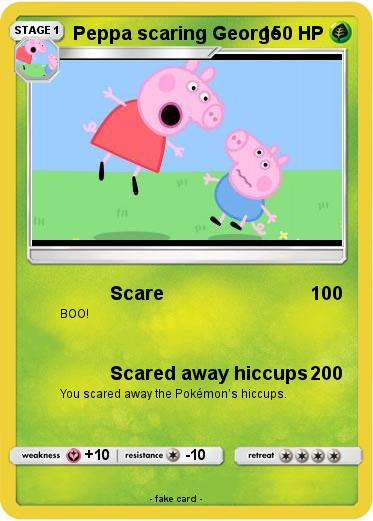 Pokemon Peppa scaring George