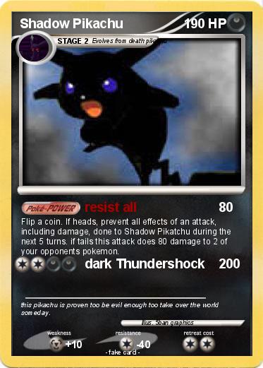 Pokemon Shadow Pikachu