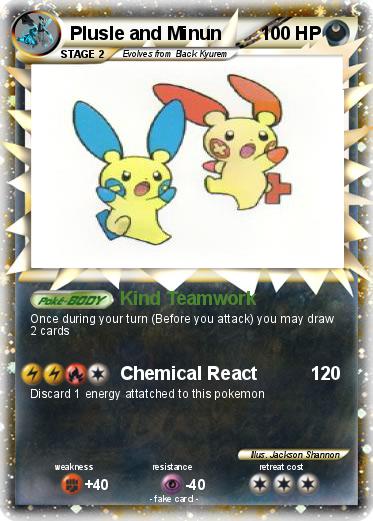 Pokemon Plusle and Minun