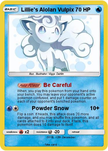 Pokemon Lillie's Alolan Vulpix