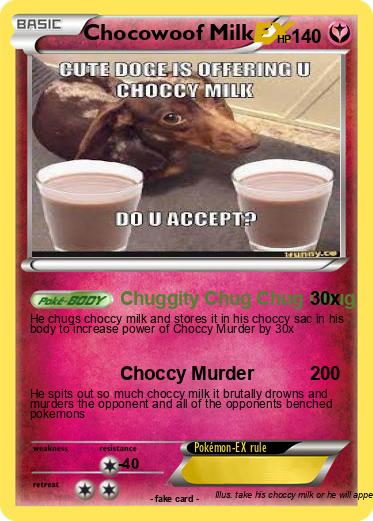 Pokemon Chocowoof Milk