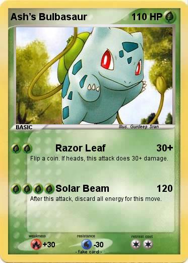 Pokemon Ash’s Bulbasaur
