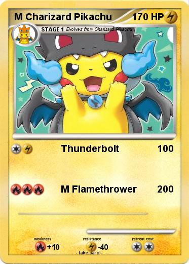 Pokemon M Charizard Pikachu